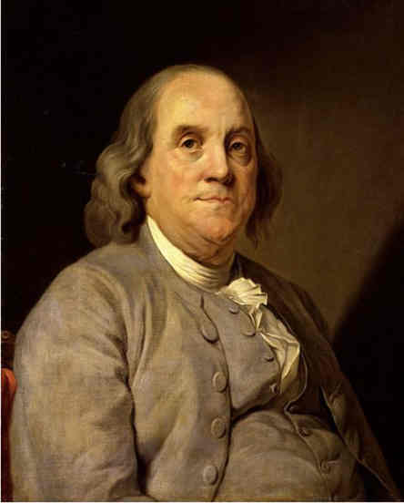 Portrait de Benjamin Franklin à 53 ans