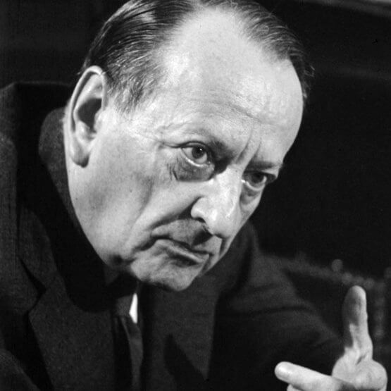 Photo noir et blanc du visage d’André Malraux