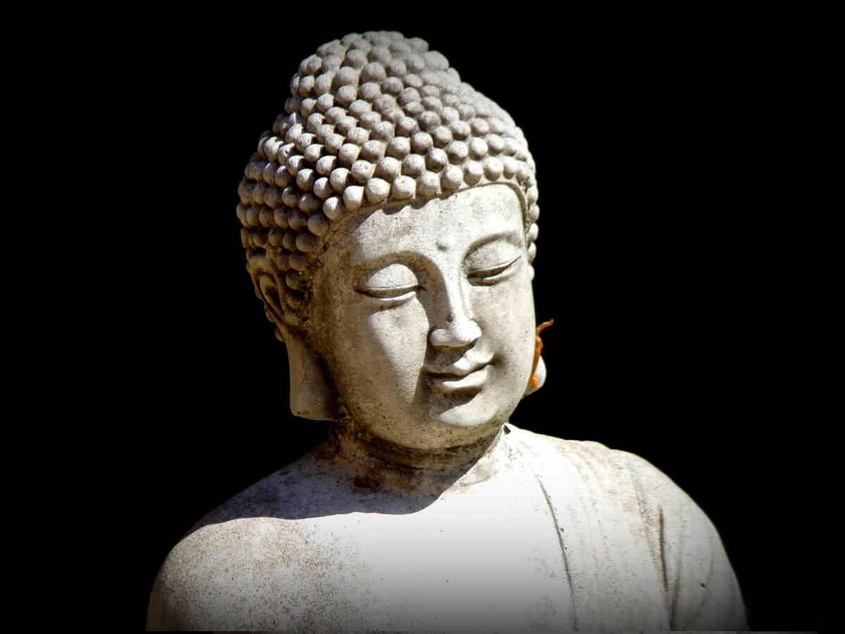 Représentation du visage de Bouddha