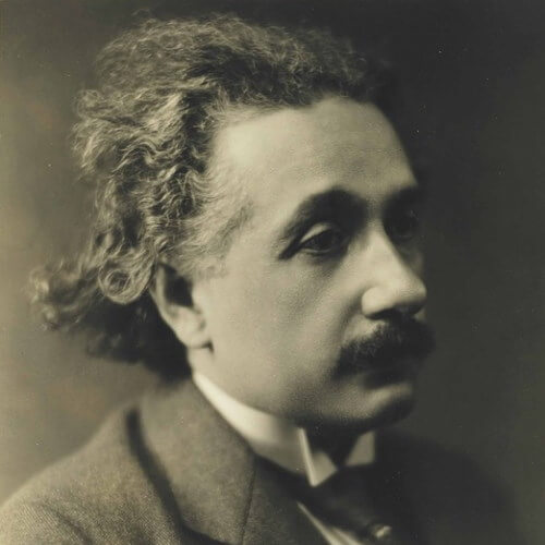 Visage triste d’Albert Einstein en 1921