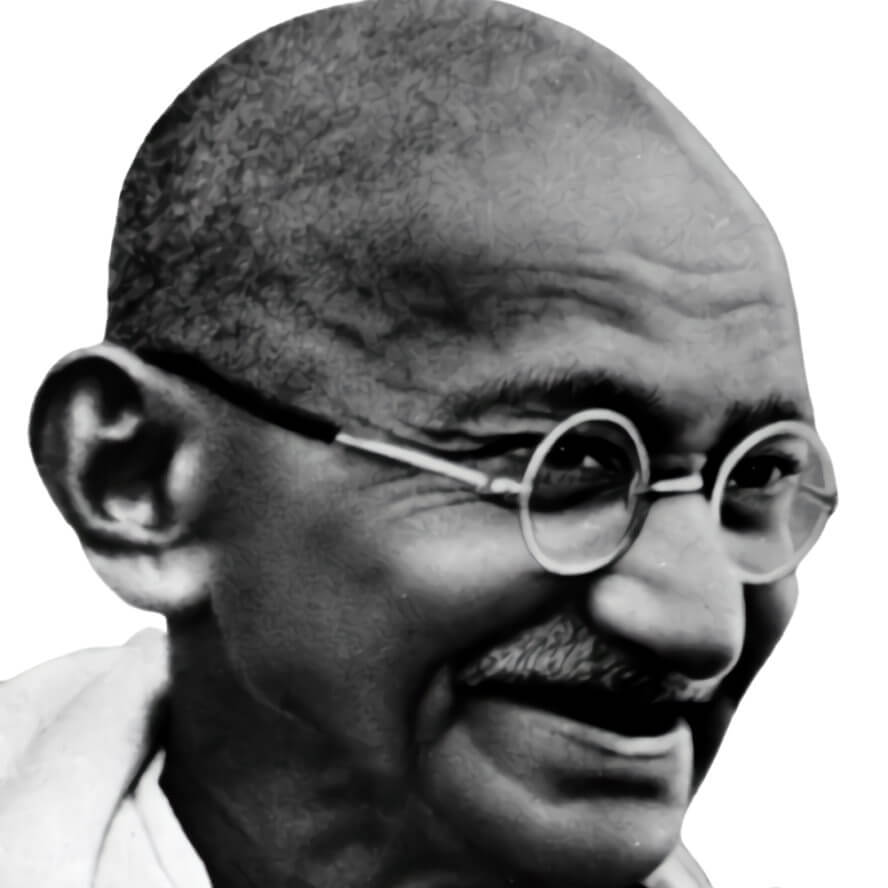 Photo de Mahatma Gandhi dans les années 30