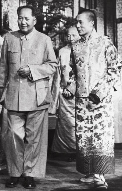 Le Dalaï-Lama et Mao Zedong à Beijing en 1954